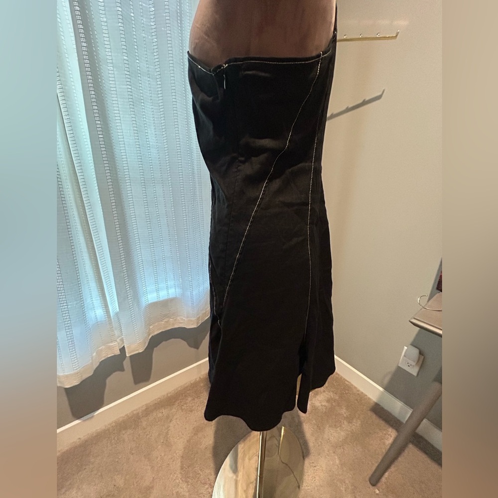 Anthropologie Black one shoulder dress - Picture 5 of 10